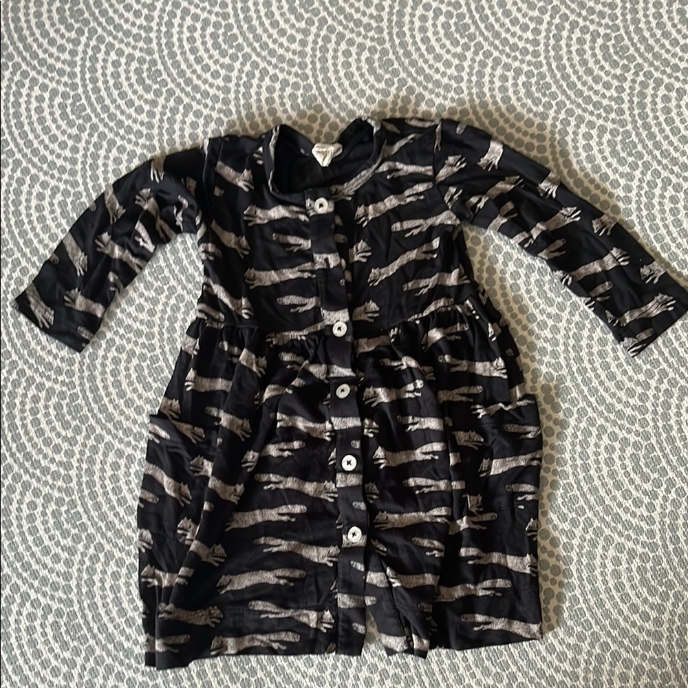 Kate Quinn “quick fox” Black and White Kids Dress